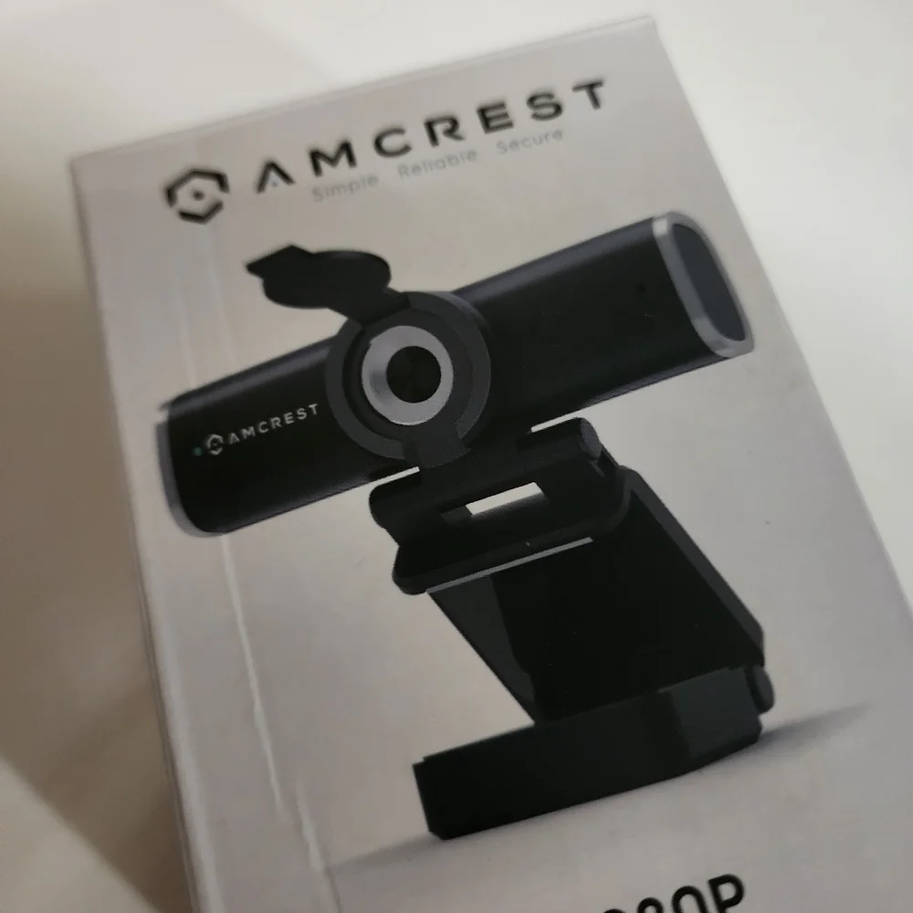 Amcrest 1080P HD Webcam with privacy cover - Black NWT